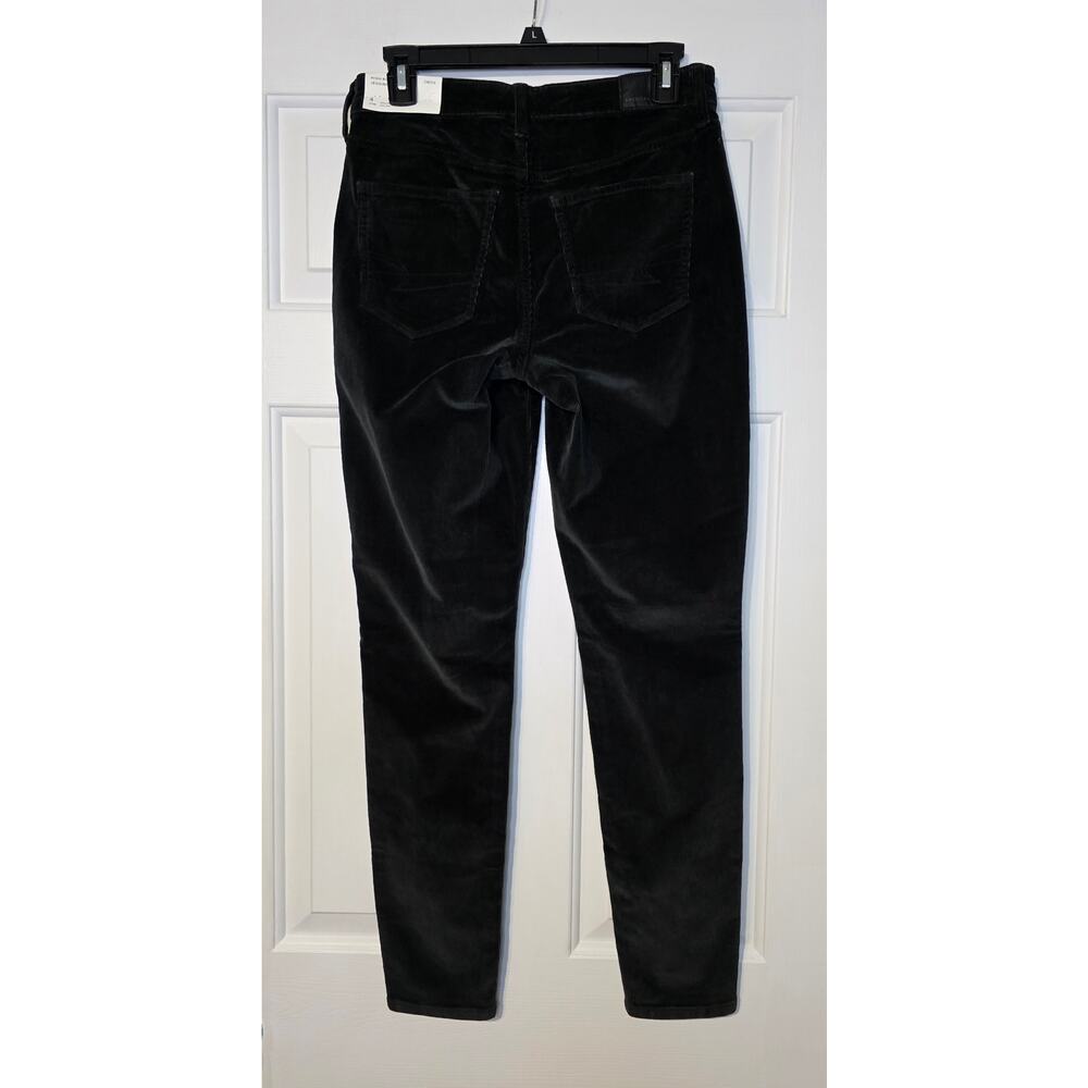 American Eagle Corduroy Pants Women 4/27W Charcoal High Rise Jegging NWT - Picture 3 of 6